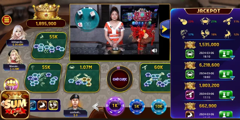 Săn thưởng bầu cua Sum club